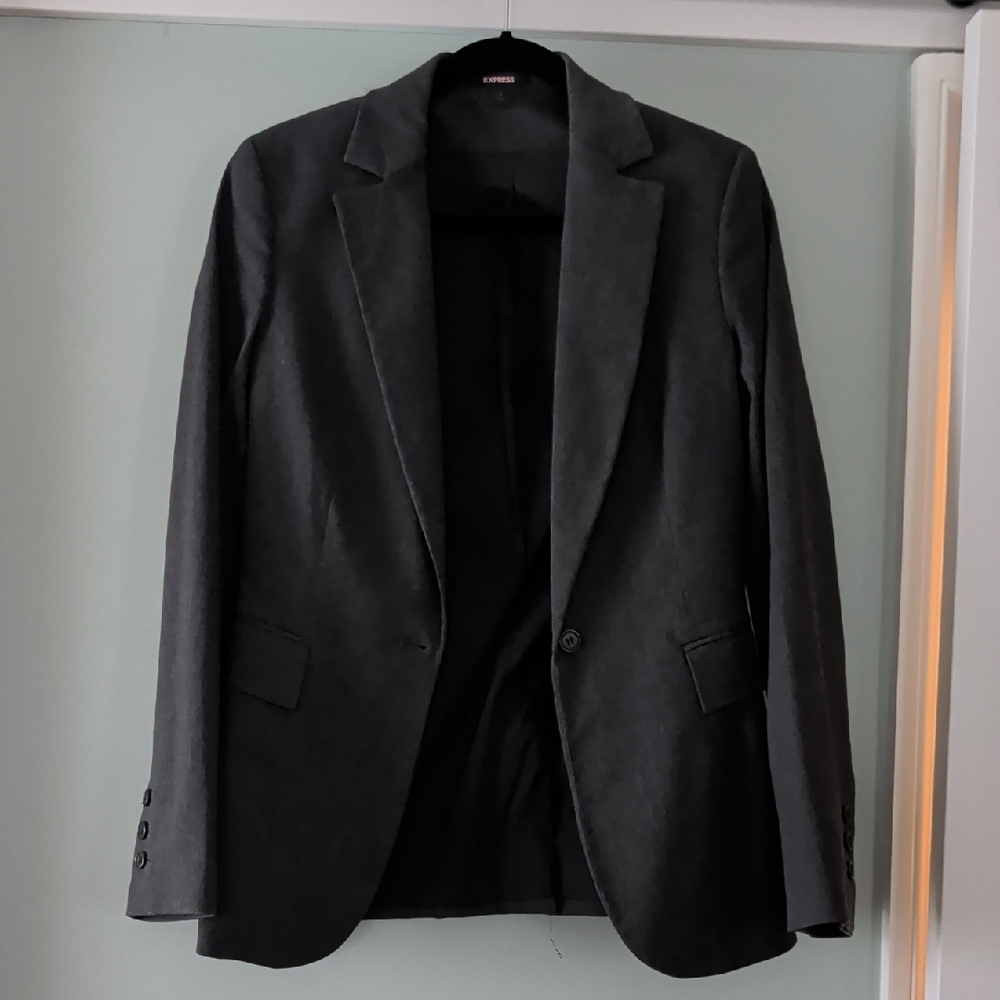 Express Charcoal Suit Jacket